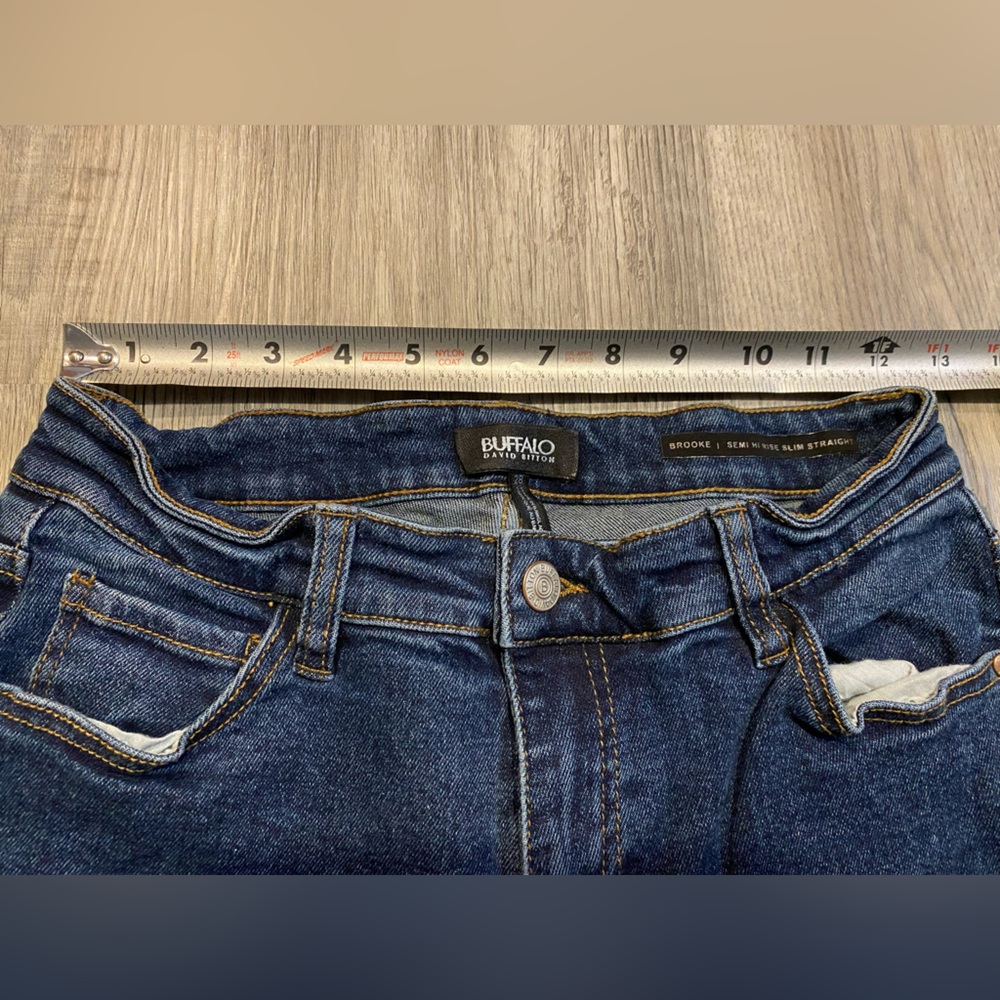 Buffalo David Bitton Brooke High Rise Straight Leg Jeans Women Size 28 - Picture 6 of 9